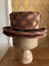 Vintage 1950s Mohair Double Brim Hat By Webron Model 