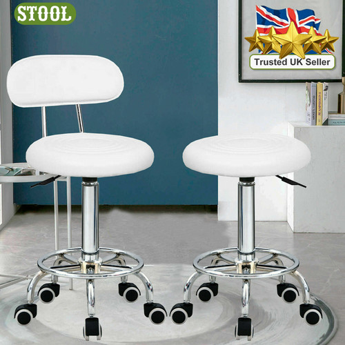 White spa salon stool - stool, lift
