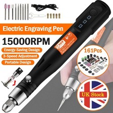 161Pcs Electric Micro Engraver Pen Engraving Rotary Tools Kit Mini DIY 15000RPM