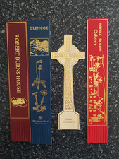 4 LEATHER BOOKMARKS with