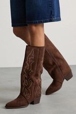 Faith Chocolate Western Boots