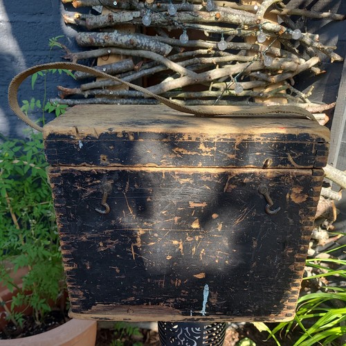 Wooden military box with - box,