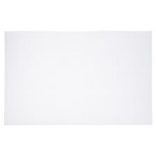 6pcs 13"x20" Plastic Mesh Canvas Sheet 8 Count Blank Canvas Square White New