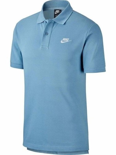 Nike blue polo shirt men - shirt, men's
