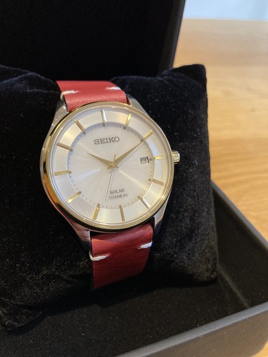 Seiko solar titanium men - seiko, men's