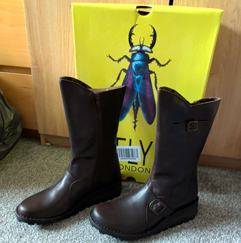 Fly london mes brown - london, leather