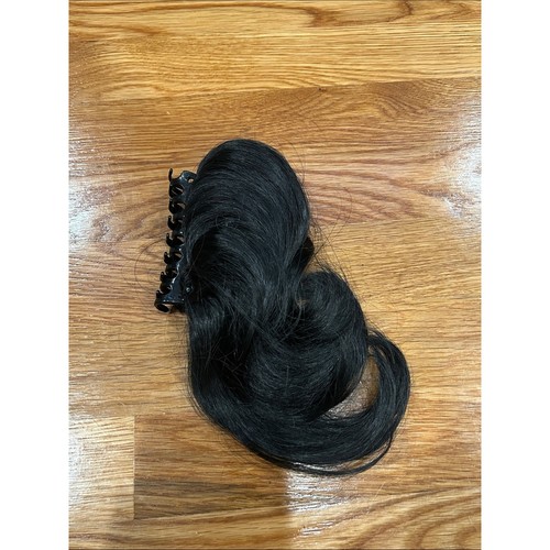 Black clip hair piece curl - hair,