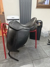 Ideal Jessica Black Leather Dressage Saddle 17’ W