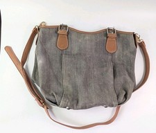 Boden Grey Canvas Leather