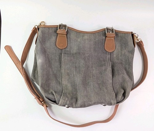 Boden grey canvas leather - canvas,