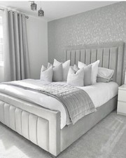 Panel Border Bed Ottoman Metal