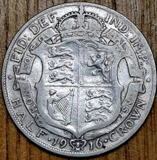 1916 King George V Half Crown