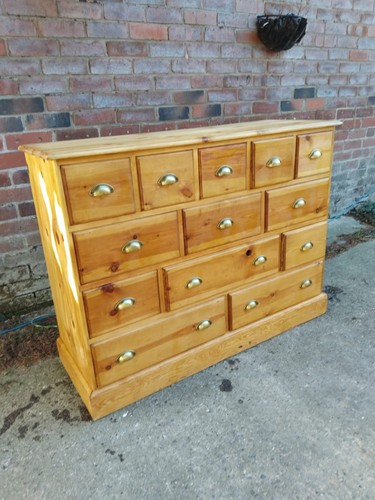Pine chest drawers - pine,