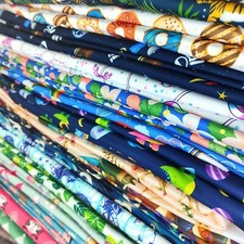 50 Patterned PUL Polyurethane Fabric Waterproof Material, Oeko Tex, Kids, Animal