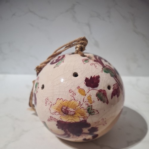 Vintage ceramic pomander - ceramic,