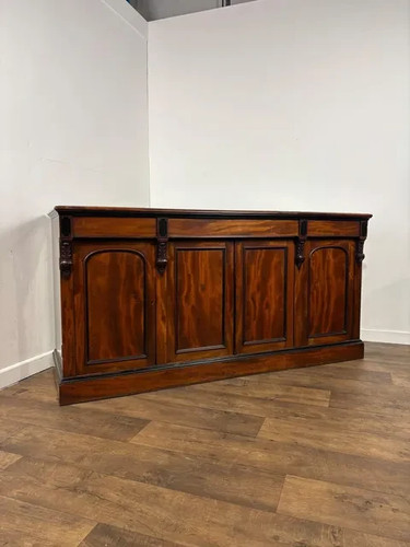 Large victorian flame mahogany - victorian,