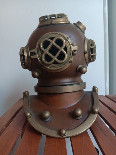 Replica diving helmet copper - helmet,