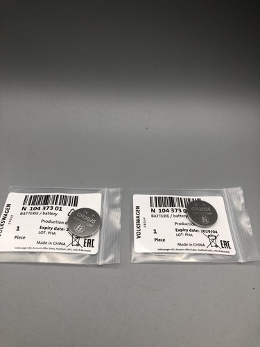 Cr2025 key fob battery - (x2), 3v