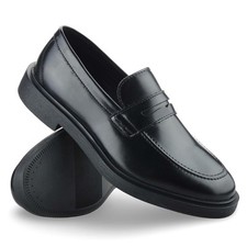 Mens Slip On Penny Loafers Smart Casual Formal Work Dress Moccasin Shoes Size