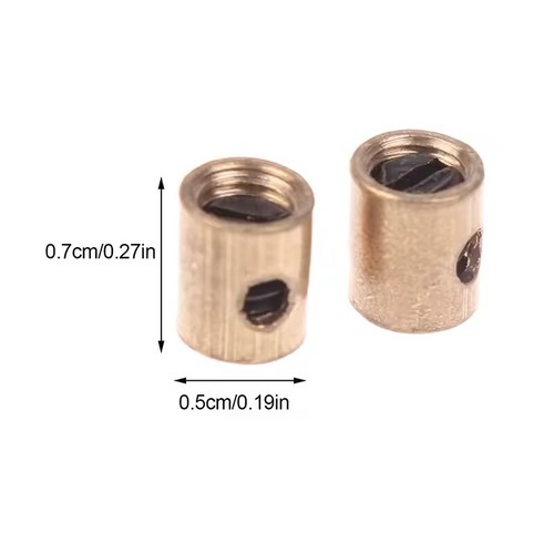 Solderless brass cable nipple - solderless,