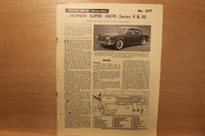 Original HUMBER SUPER SNIPE