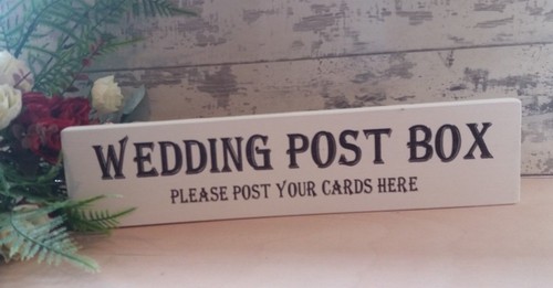 Wedding post box sign free - post,