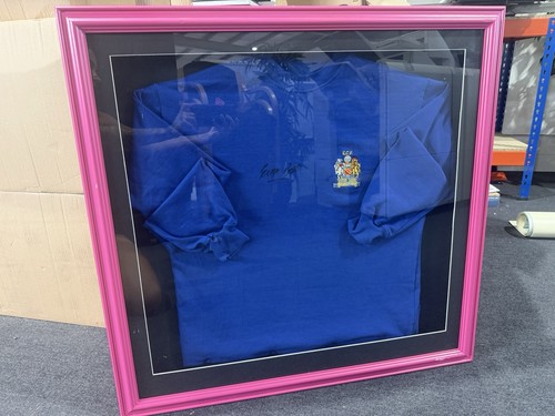George best signed - signed, navy