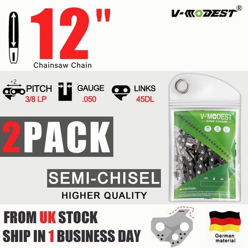 2pack chainsaw chain for - 12",