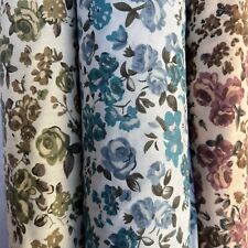 Vintage Floral Polycotton Fabric Material Sewing Craft Quilting