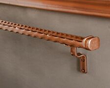 Stair hand rail, Bannister, handrail & brackets, rose gold, Art deco, vintage , 