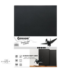 A2 Black Craft Card 20 Large