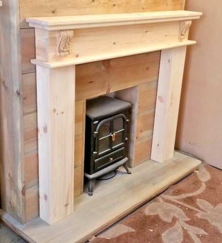 Pine chunky fire surround - pine,