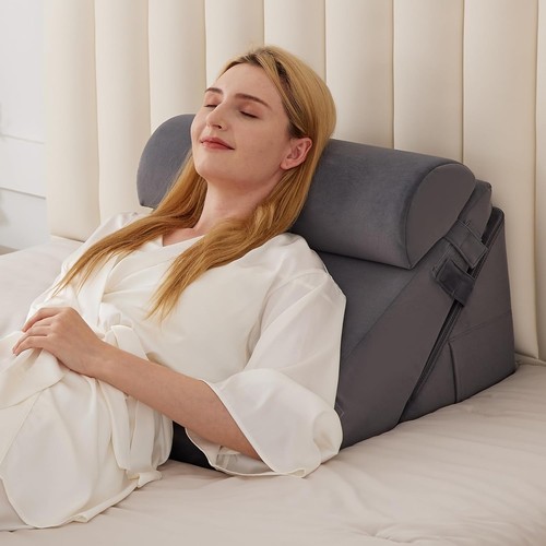 Bed wedge pillow - pillow, support