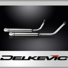 KAWASAKI MEAN STREAK EXHAUST VN1500 VN1600 02-08 2-2 550mm SLASH CUT SILENCER