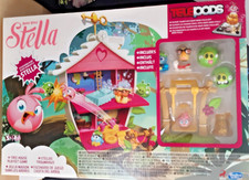 Angry Birds Stella Telepods Tree House Playset Game Stella Luca Poppy Piggy