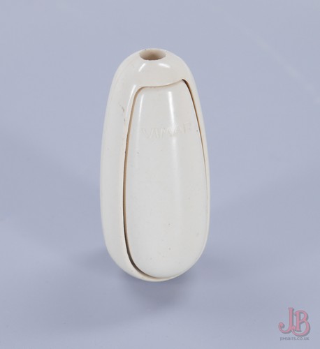 Vintage white bakelite - bakelite, pear
