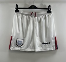 England Away Football Shorts 1997/99 Adults Small Umbro D934