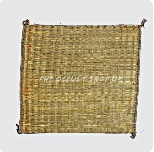 Natural handmade grass mat - natural,