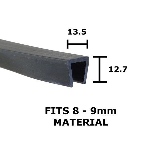 Rubber channel square edging - channel,