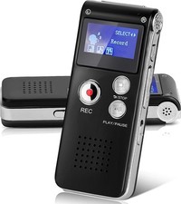 Rechargeable Multifunctional Digital Dictaphone Voice Recorder USB Portable 8GB