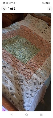 Crochet double throw blanket - double,