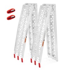 2pcs 7.5 ft Aluminum Loading Ramps Pickup Truck Trailer Motorcycle ATV Lawnmower