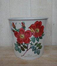 Vintage Metal Waste Paper Bin