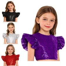 Kids Girls Glittery Sequin