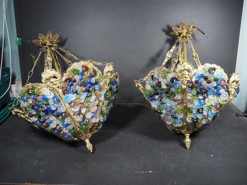 Pair murano glass - of,