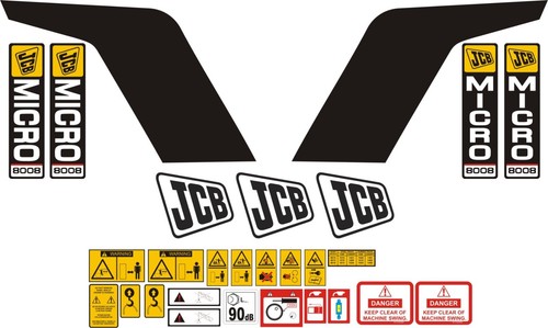 Jcb 8008 micro digger decal - jcb,