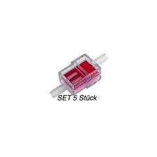 5x Petrol Filter Set 7mm red
