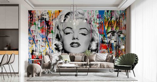 Graffiti marilyn monroe - 3d,