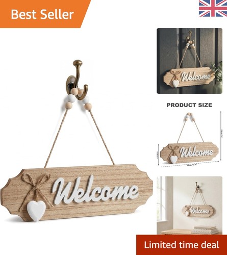 Versatile rustic wood welcome - wood,