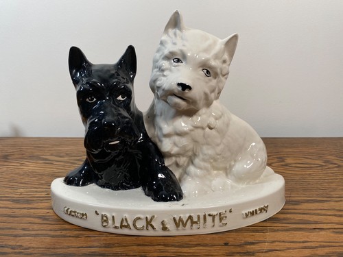 Vintage black white whisky - white,